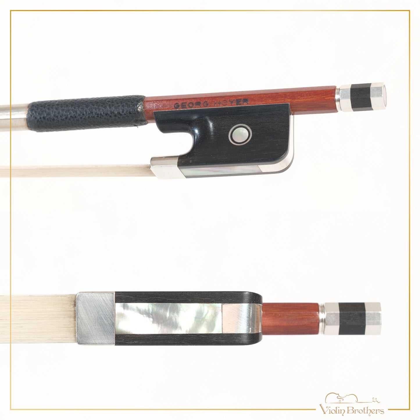 New Viola Bow - Georg Hoyer Germany, Silver | GH263
