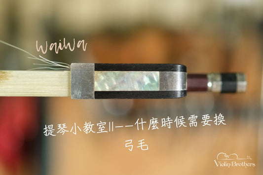 小提琴新手必看！WaiWa 提琴小教室II——幾時需要換弓毛？