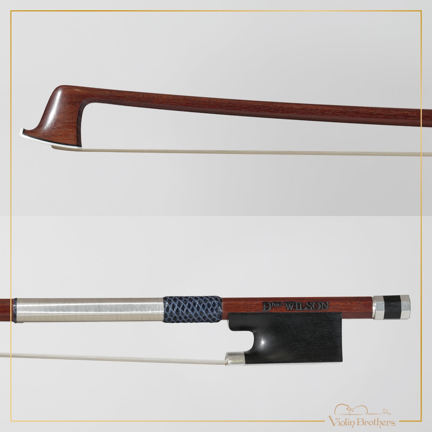 New Violin Bow 4/4- Domninic Wilson Brussels Silver | DW617