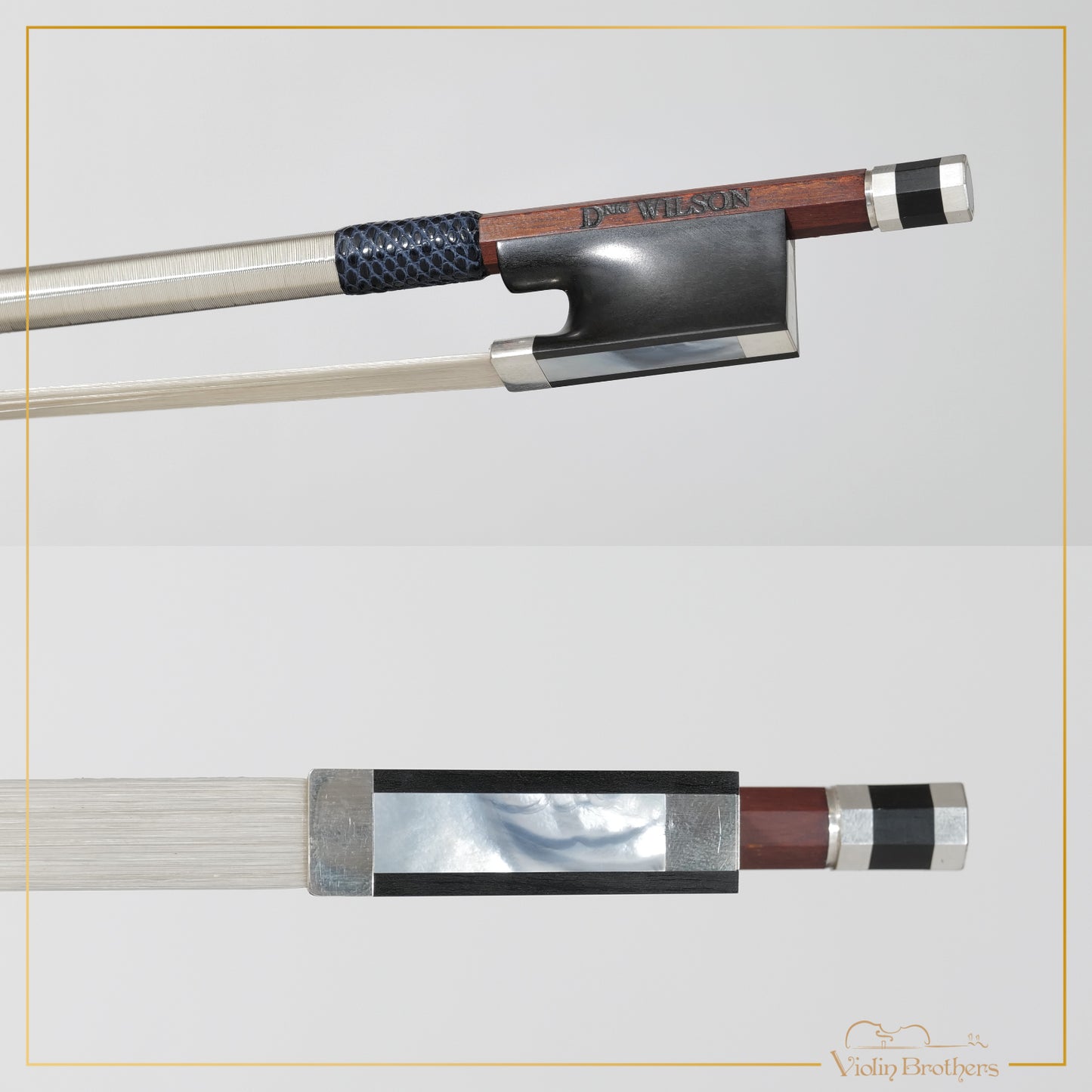New Violin Bow 4/4- Domninic Wilson Brussels Silver | DW617