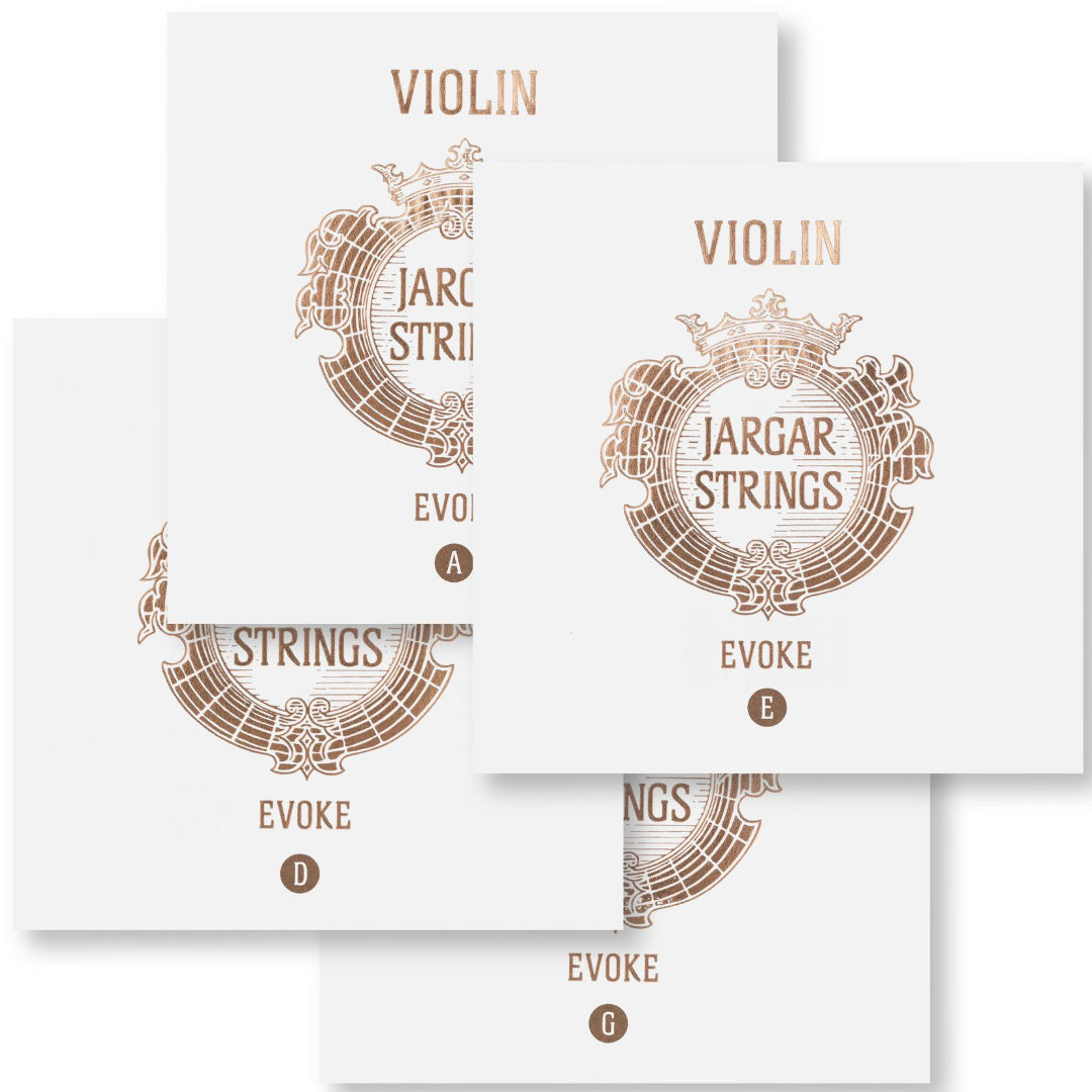 Jargar Strings Evoke violin strings packaging on a white background