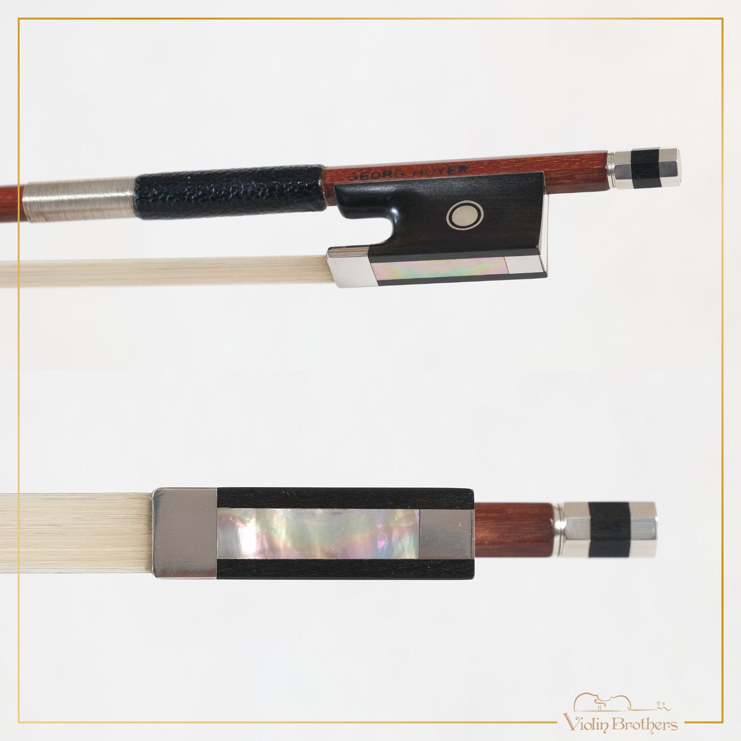 New Violin Bow 4/4 - Georg Hoyer Germany, Silver | GH261