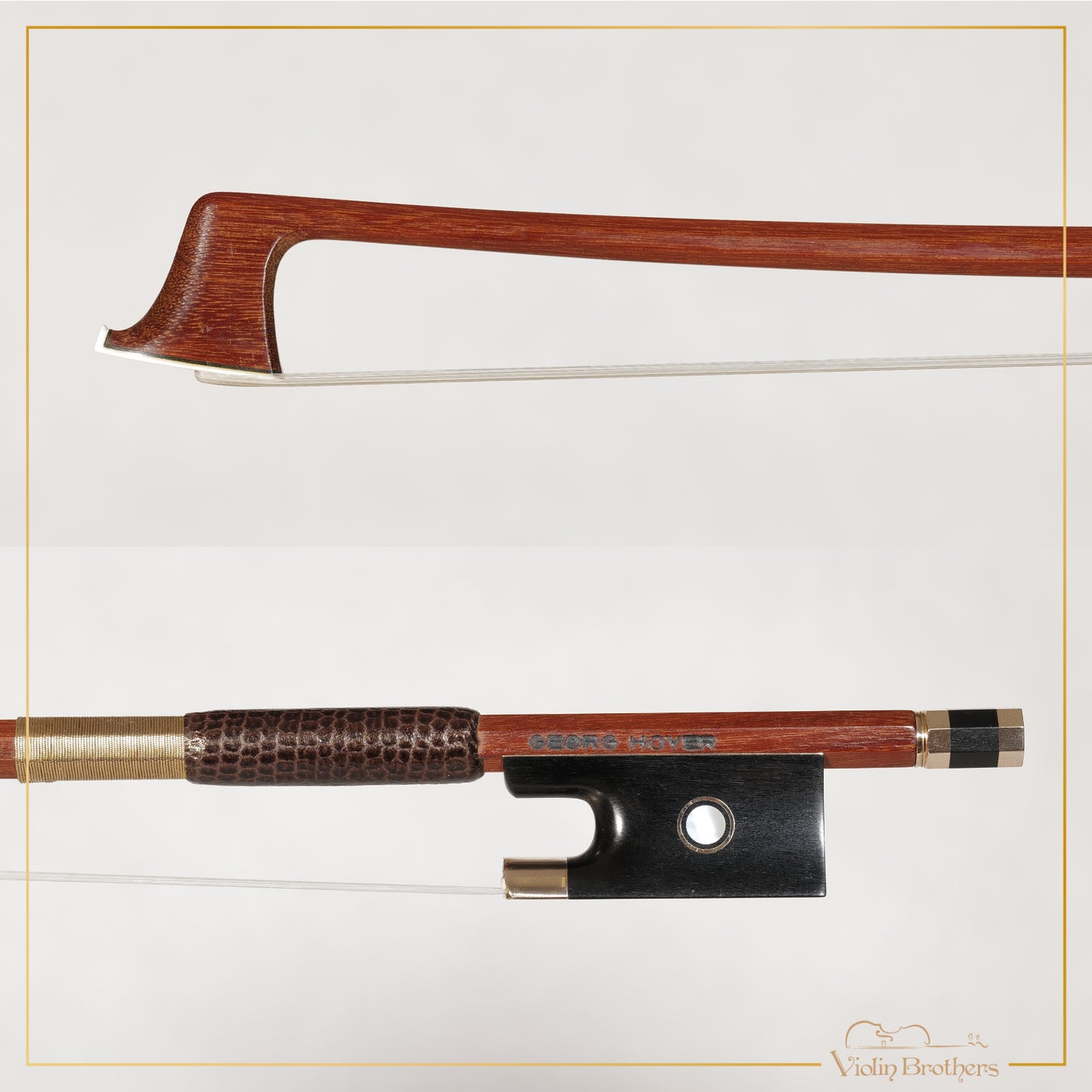 New violin bow 4/4 - Georg Hoyer Germany, Gold | GHVG1