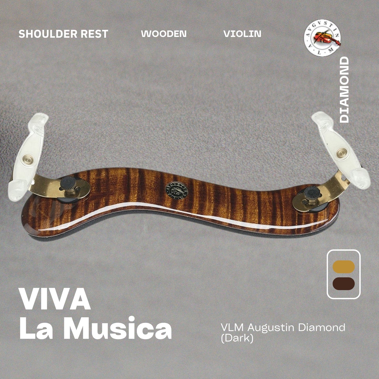 Shoulder Rest - ViVA La Musica Diamond, Violin 4/4