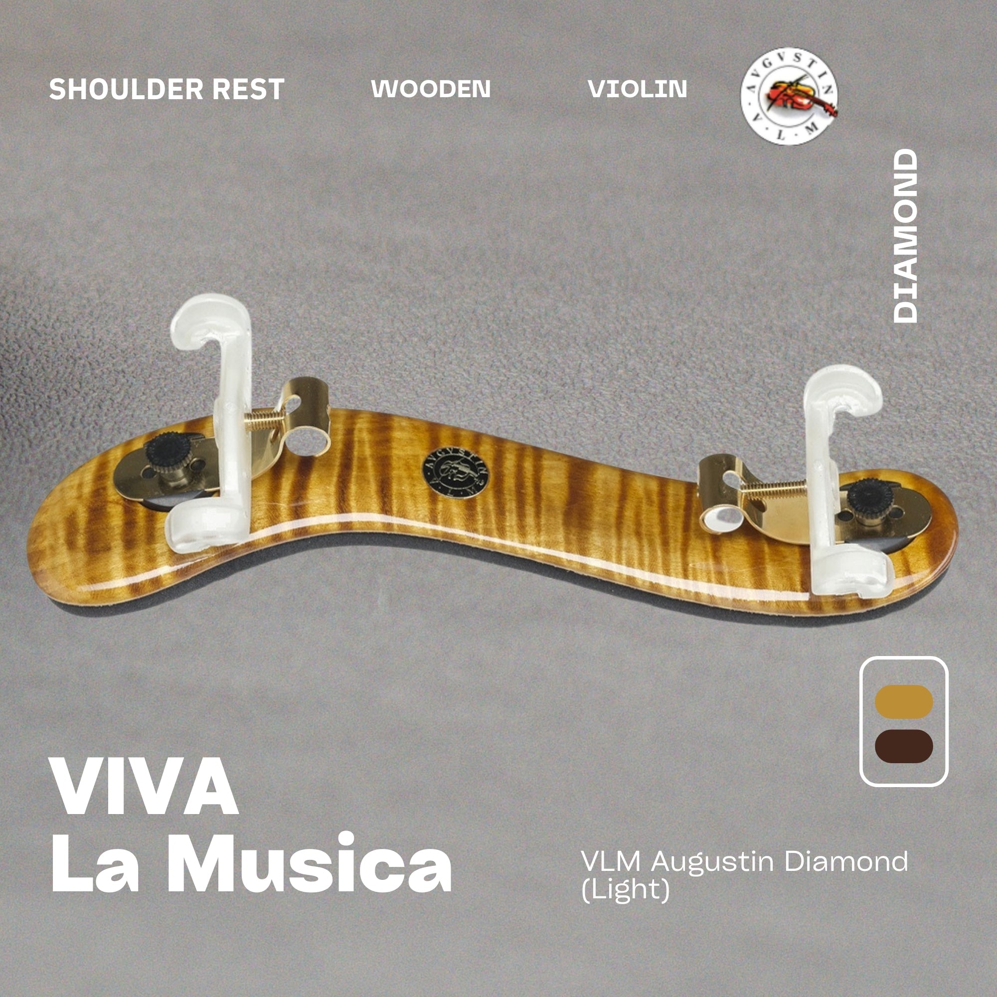 Shoulder Rest - ViVA La Musica Diamond, Violin 4/4 – Violin Brothers