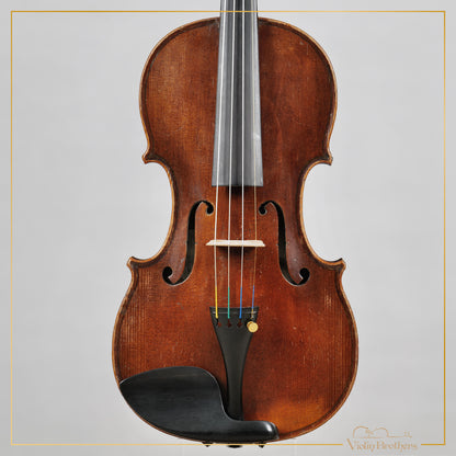 Antique French Violin 4/4 -Label Nicolas Made in Mirecourt Ca1840 With Cert | C10669